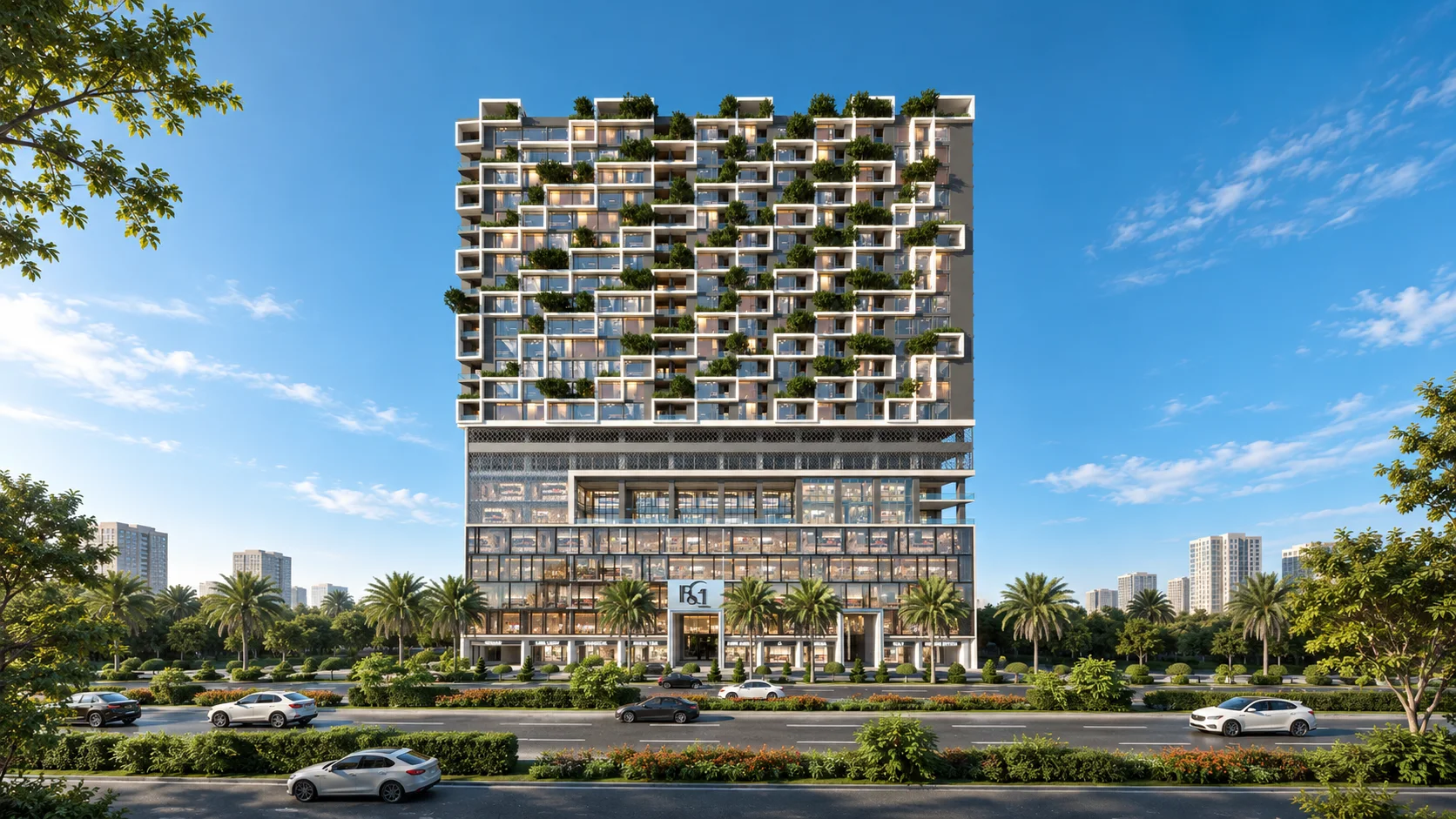 Pearl One Courtyard — Tower 1 — developer project visual